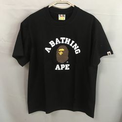 "BAPE College Tee
Black"
