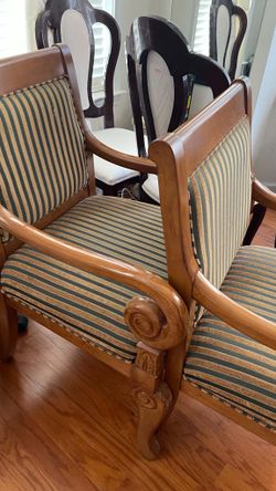 2 colored chairs