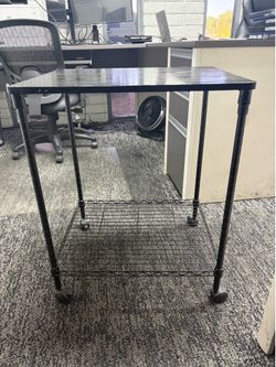 Small table with wheels