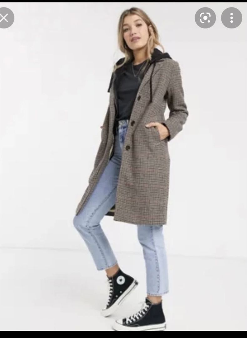 Brand New Abercrombie & Fitch Wool Dad Coat