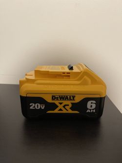 2 Brand New  DEWALT 20v High Capacity 6AH Battery