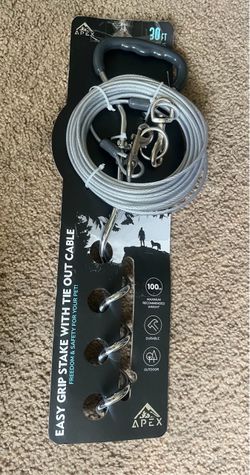 Dog  Easy Grip Tie-Out Stake