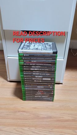 XBOX ONE GAMES, FIRM PRICE, GOOD CONDITION, READ DESCRIPTION FOR PRICES AND AVAILABILITY