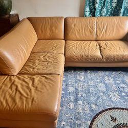 Beautiful Faux Leather Sectional