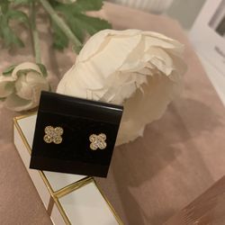 Silver gold plated earring