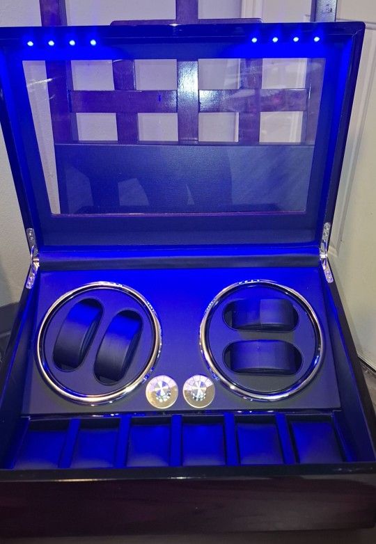 Exibidor Giratorio De Relojes Con Luces Nuevo $40