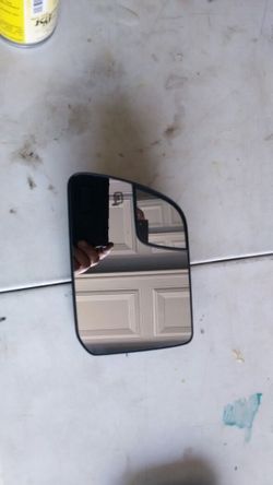13 ford edge left side mirror glass heated