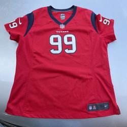 Nike On Field Jersey Women’s XL Red NFL Houston Texans #99 Watt 