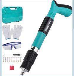 Portable Concrete Nail Gun For Cement Walls Lightweight Two Pound Manual Steel Nailer With Ten Nails Low Noise Handheld Wall Fastening Tool Ideal For