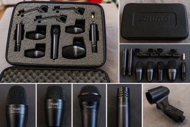 Shure PGADRUMKIT7 Professional 7-Piece Drum Microphone Kit w/ Case