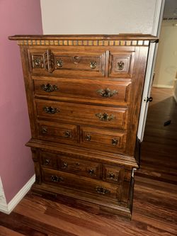 3 Piece Dresser set With Mirror And Nightstand 