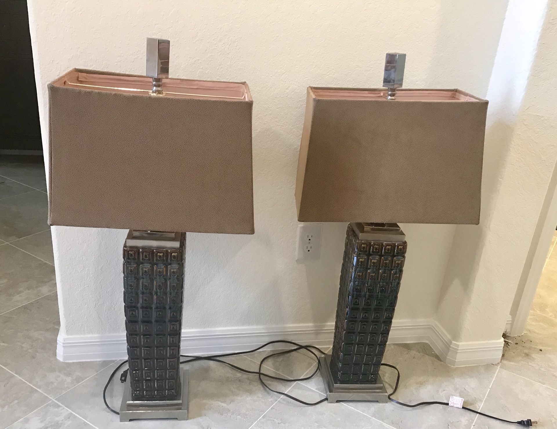 Two Ceramic Table Lamps