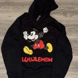 Lululemon x Disney Mickey Mouse Steady State Pullover Hoodie in Black