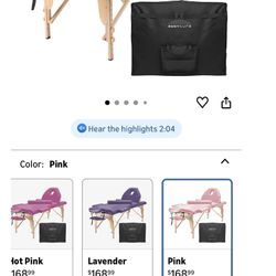 Portable Massage Table With Back Rest