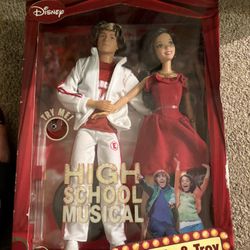Vintage mattel High School Musical Troy & Gabriella dolls