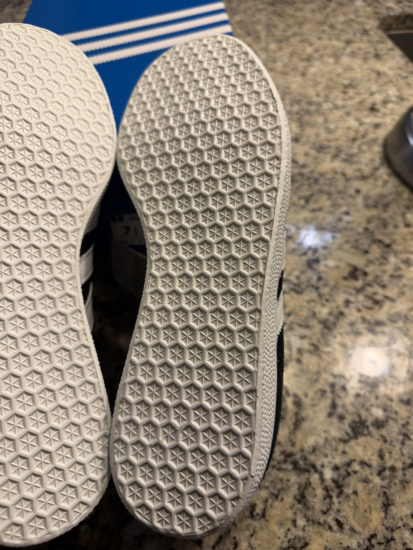 Size 7.5 Adidas Gazelle Black Cloud White SKU BB5476 Brand New