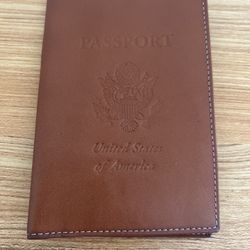 Passport Leather Cover, Handcrafted Johnston & Murphy 