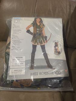 Miss robin hood Halloween costume. Once used. Size X-L 12 -14. Final sale