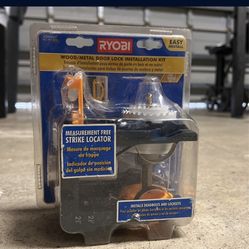 Ryobi Wood and Metal Door Lock Installation Kit (A99DLK2)