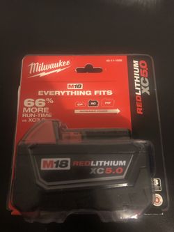 Milwaukee M18 5.0 battery