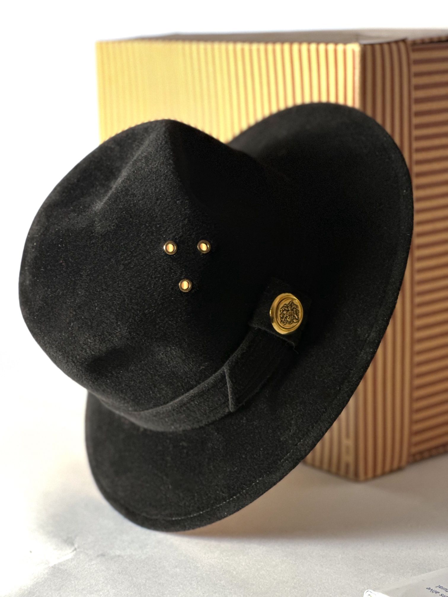 Adolpho II Velour Fedora With Original Box 1965