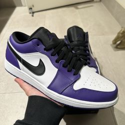 Brand new Jordan 1 Low Court Purple size 11.5