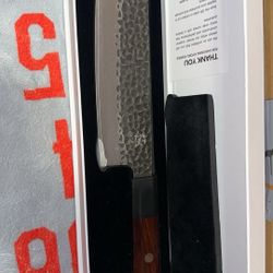 KYOKU Nakiri Knife , Kage Series 7” Kitchen Knife with 3 layer Laminated Steel Blade Rosewood handle, Japanese Nakiri Chef Knife for Chopping Slicing 