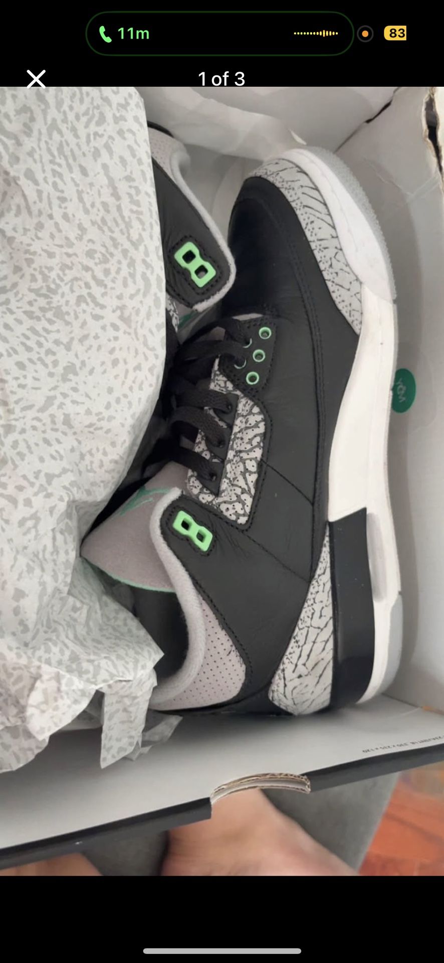 MENS Jordan 3 Retros