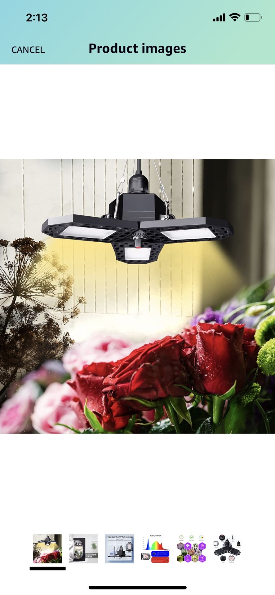 LED Grow Light,FITOP Full Spectrum LED Grow Light for Indoor Plants, Dimmable Grow Lights High PPFD 2x2ft Coverage for Hydroponic Indoor Plants Veg an