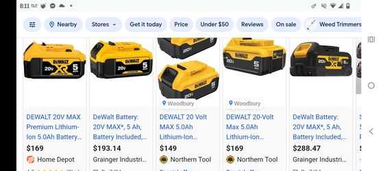 DeWalt 20v battery