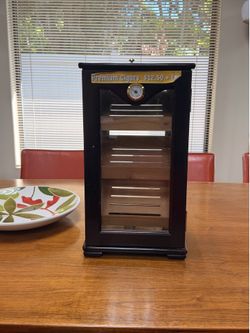 Verticals Glass Top Humidor Cabinet