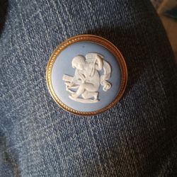 Blue Wedgewood Pendant/Brooch