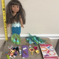 American Girl Hard Body Doll and Accessories $20 for All xox