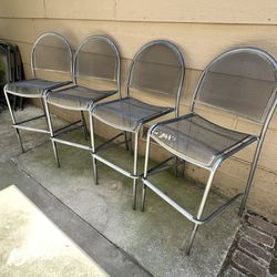 Metal Patio Chairs - Bar height