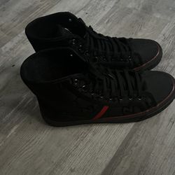 black gucci hightop shoes