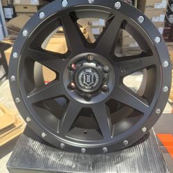 18x9 Icon Rebound 6x5.5 Matte Black 