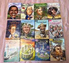 Who Was / Where Is /what is HQ Book Series Lot of 12