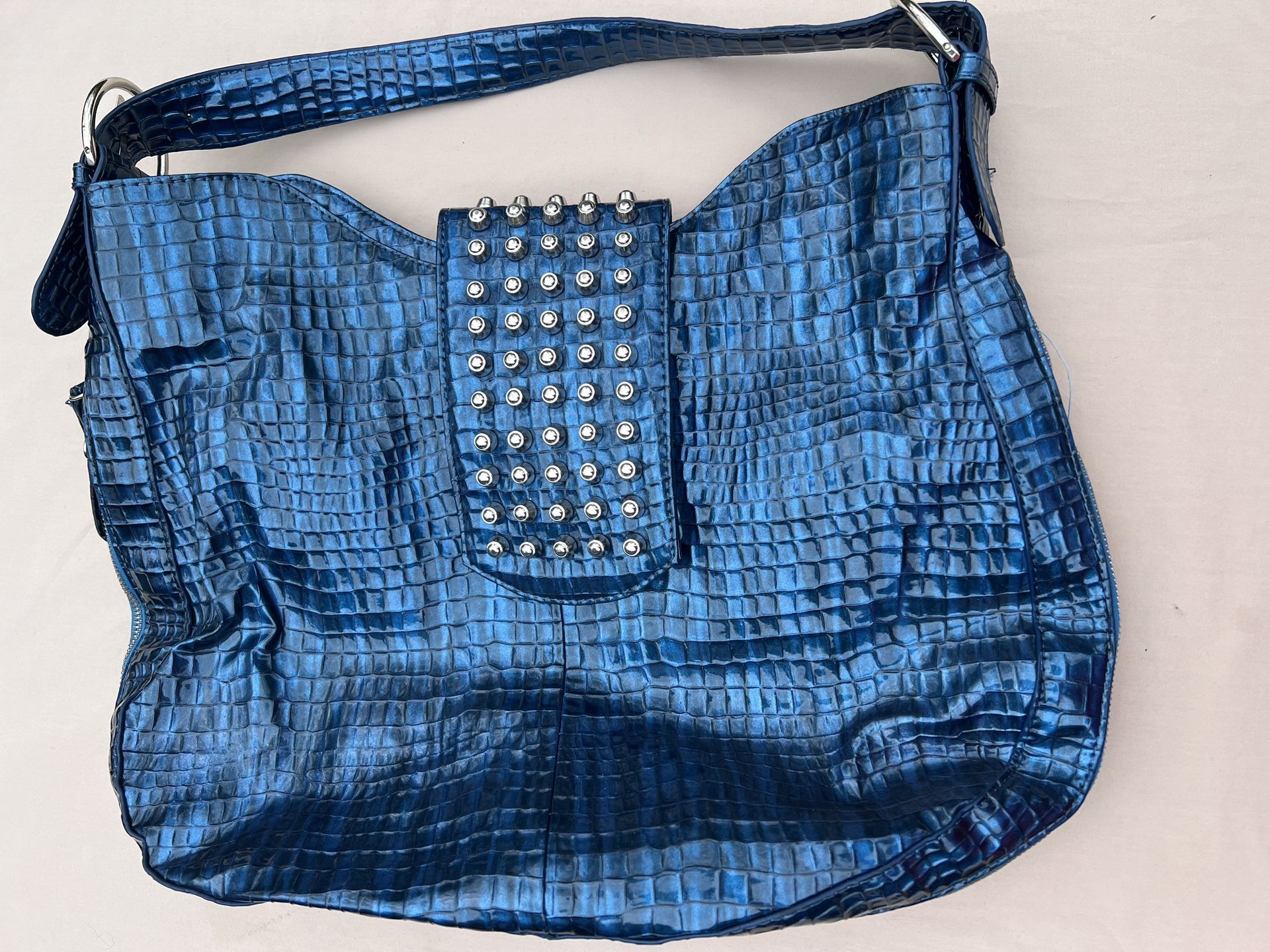 White House Black Market Royal Blue Handbag Purse