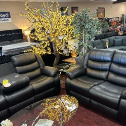 2pc Reclining Sofa And Loveseat Set