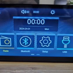 Touchscreen Car Stereo Radio with Bluetooth FM Radio, Carplay Android Auto, Backup Camera 