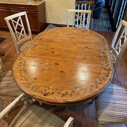 Rustic Kitchen Table With 6 Chairs
