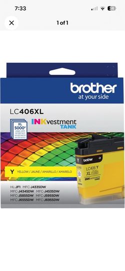 Genuine Brother LC406XL Ink Cartridges Black Cyan Magenta Yellow OEM New Sealed
