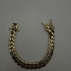 10k Cuban Link Bracelet Solid 