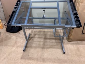 Tilting drawing/computer desk