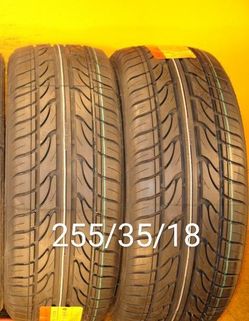 255/35/18 For Sale 4 New Tires We Service Motorcycle Tires