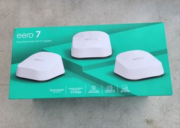 Eero 7 Dual Band Mesh Wifi System 3 Pack 