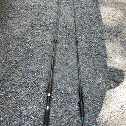 Two shakespeare fishing rods