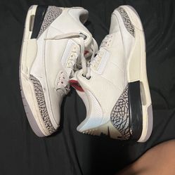 Jordan 3 White Cement 2024 size 12