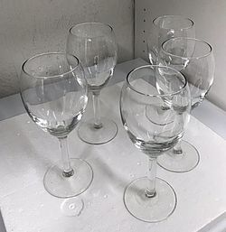 Crystal wine glass