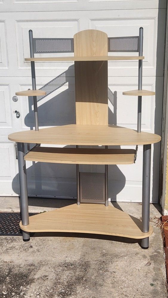 Computer Desk, cheap cause it has a scrap on the bottom and a few tiny marks shown in pictures